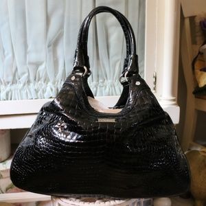 Cole Haan Leather Genevieve Weave Triangle Tote